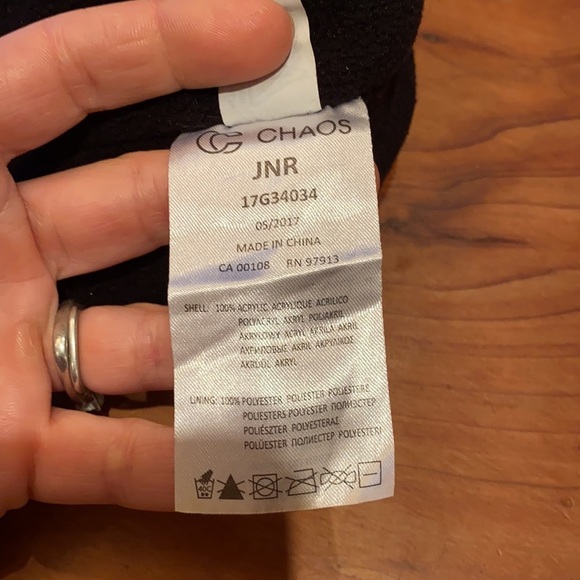 Kids “Chaos Headwear” fully fleece lined Winter Toque/Beanie - Picture 8 of 8